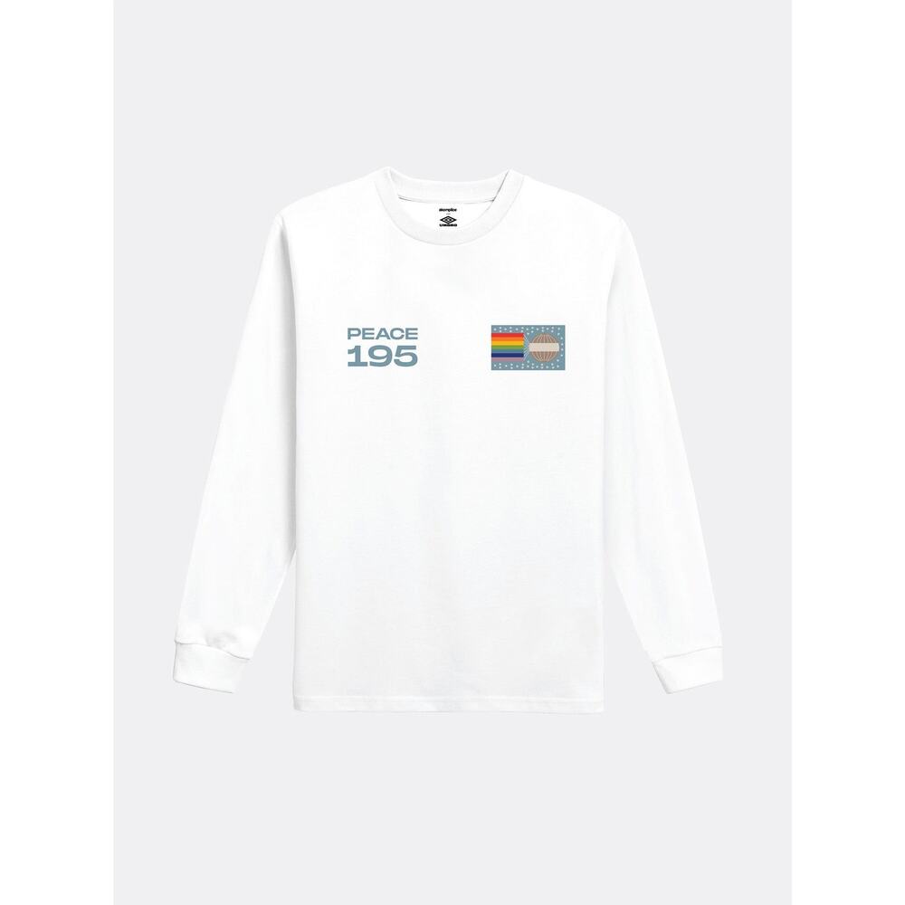 New - AK + Umbro - 195 LS Tee - White